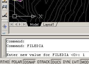 autocad 2005 open dialog box system variable